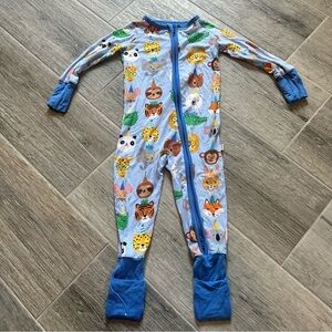 Little Sleepies Blue Party Pals Zippy Footie Pajama Bamboo
6-12 Months
